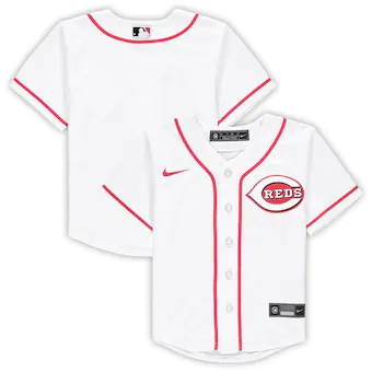 preschool nike white cincinnati reds home replica team jersey